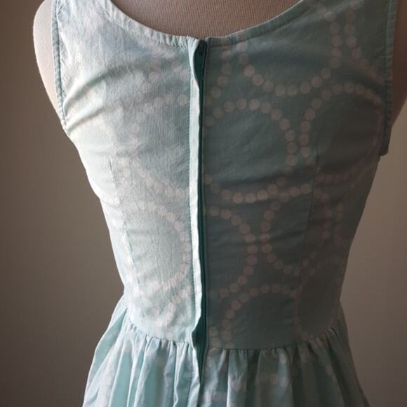Modcloth Small Fervour Air Of Adorable Dress Mint Dot Circle - Picture 10 of 10